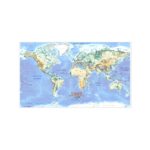 Školska fizičko-geografska karta Sveta 1560x1200mm